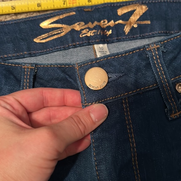 NWOT Seven 7 Mid Rise Ankle Blue Jeans Size 10 - Picture 6 of 12